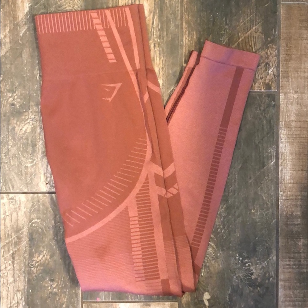 Gymshark Geo Mesh Leggings- Rose